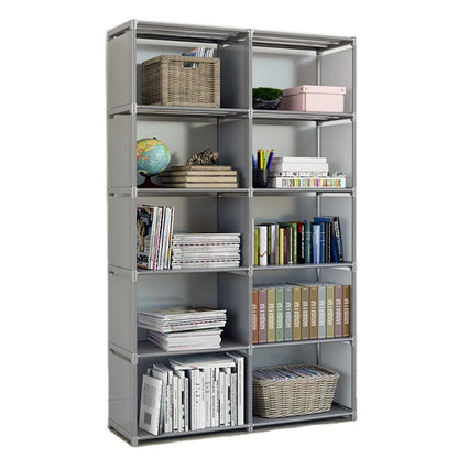 Simple Bookshelf Multi-layer Easy Assembly Bookcase Easy Assembly Book Holder Book Display Rack Book Organizer Debris Rack Shelf