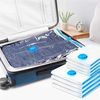 Vacuum Storage Bags More Space Save Compression Travel Seal Zipper for Clothes Pillows Bedding Closet Home Organizer