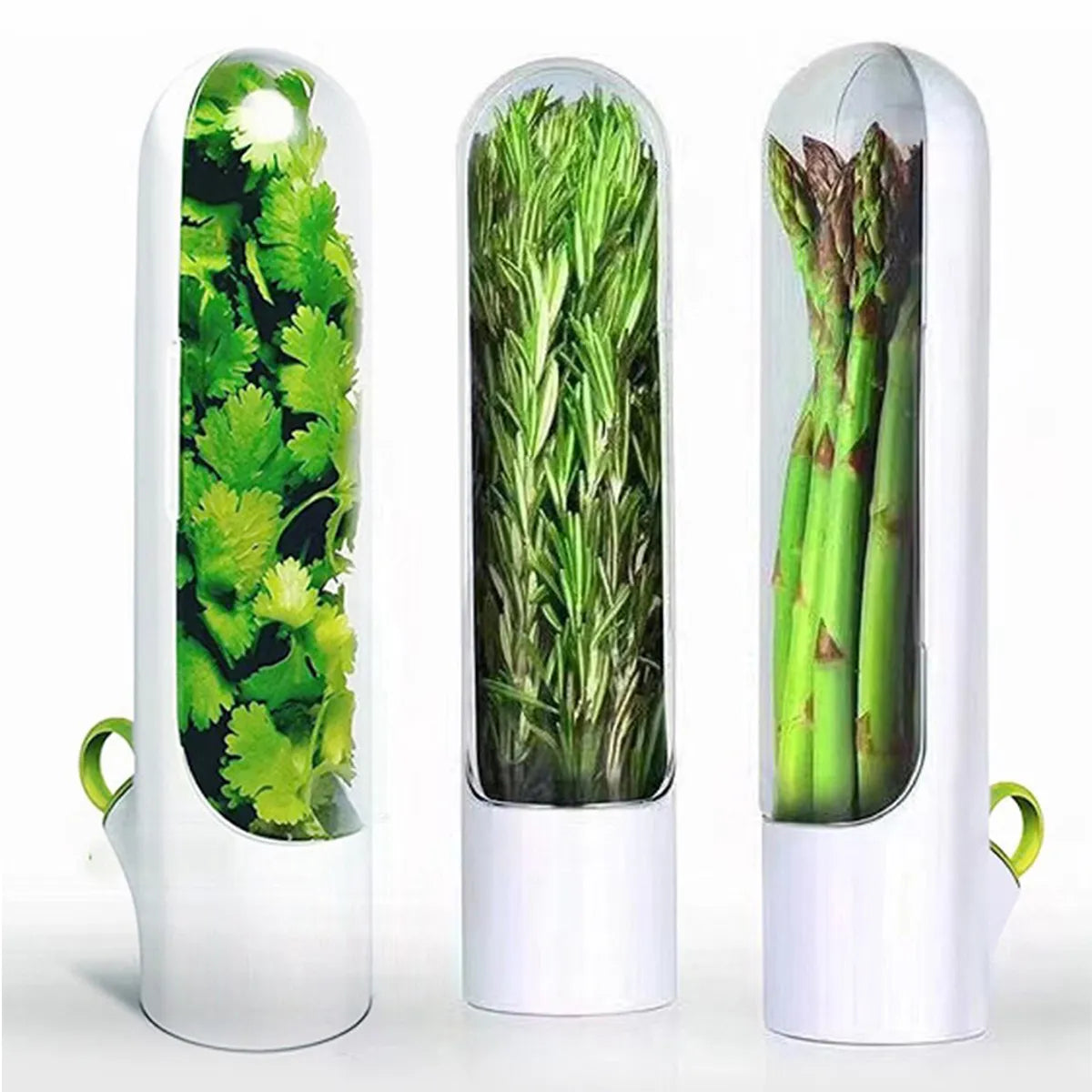 Récipient de stockage d'économie d'herbes fraîches, bouteille de conservation de légumes frais à la vanille pour réfrigérateur, Gadgets de cuisine