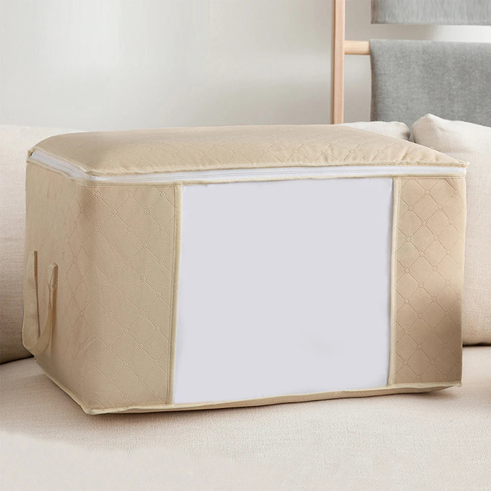 Sac de rangement pour vêtements de grande capacité, conteneurs de rangement pour couvertures pliables pour organiser le placard de la chambre à coucher