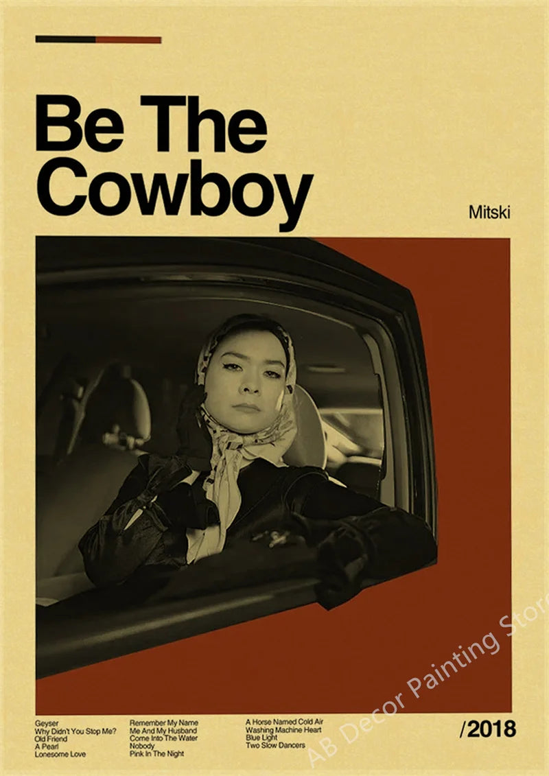 Mitski Retro Poster Be The Cowboy/Nobody/Lush Kraft Paper Prints Vinta ...