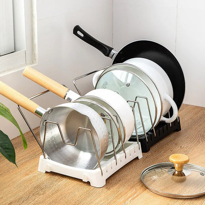 Organisateurs d'armoires de cuisine pour casseroles et poêles, étagère de rangement extensible en acier inoxydable, planche à découper, étagère de séchage pour ustensiles de cuisine