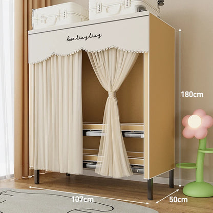 Living Room Wardrobes Portable Dressers Salon Rack Space Saving Garment Wardrobes Dressing Armario De Ropa Salon Furniture