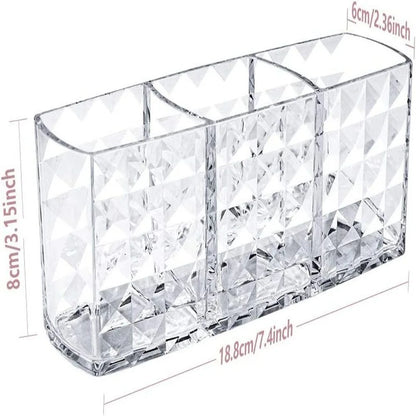 1PC Clear Acrylic Makeup Brush Holder Desk Cosmetic Organiser Lipstick Brush Storage Lipstick Brush Storage Holder