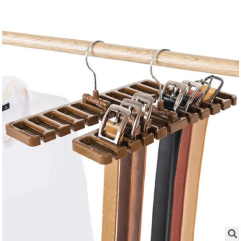 Cintre de ceinture à cravate, organisateur rotatif de ceinture de garde-robe, support d'écharpe multifonctionnel, support de rangement de placard à domicile, accessoires