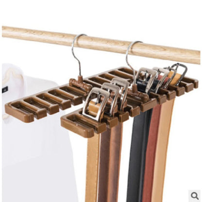 Tie Belt Hanger Wardrobe Belt Rotating Organizer Rack Multifuctional Scarf Hanger Home Closet Storage Holder Accessories