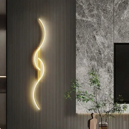 Applique murale LED moderne et minimaliste, luminaire d'intérieur à longue bande, idéal pour une chambre à coucher, un chevet, un salon ou un canapé