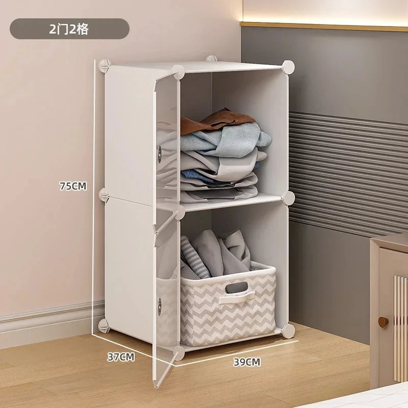 Portable Wordrobe Organizer Partitions Display Open Space Saving Storage Cabin Dressing Locker Vitrina Furniture For Room