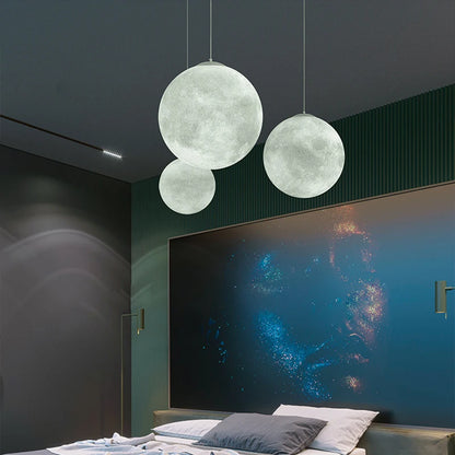 Luces colgantes Led Wabi-Sabi FRP Moon modernas, candelabro de decoración para sala de estar, comedor, iluminación para dormitorio, cocina, luminaria