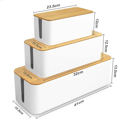 Cable Storage Box Power Line Dustproof Case Charger Socket Organizer For Wire Plug Protection anti-electric Shock finishing Box