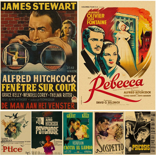 Affiche de film classique Vintage, série de vieux films d'horreur, papier Kraft rétro imprimé, décor de salle de maison, peinture murale d'art esthétique