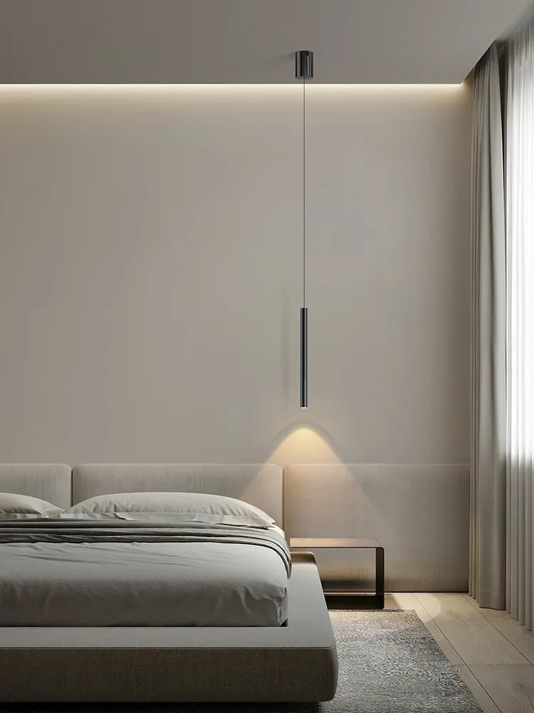 Lampe LED suspendue au design moderne, luminaire décoratif d'intérieur, idéal pour une chambre à coucher, une table de chevet, une salle à manger ou un salon