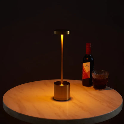 Lámpara de mesa Retro inalámbrica, recargable por USB, luz nocturna inalámbrica, atenuación continua, lámpara de mesa, lámpara de noche, decoración de Bar de Hotel