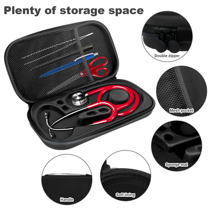 Étui pour stéthoscope résistant aux chocs, sac de transport pour stéthoscope Portable de voyage, sac de rangement léger pour stéthoscope