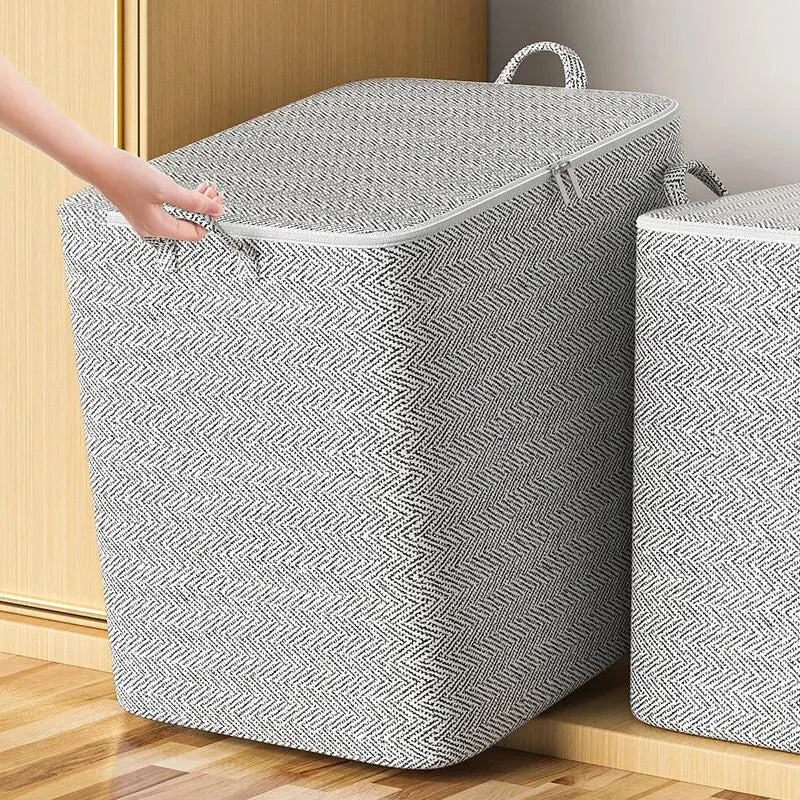 Quilt Storage Bag Large Capacity Duvet Blanket Foldable Sorting Bags Waterproof Dustproof Clothes Organizer Household Moving Bag