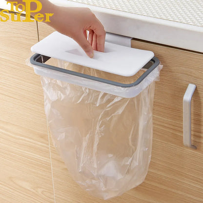 Garbage Hanging Bag Kitchen Trash Storage Rack Bag Hook Scouring Pad Dry Shelf Holder Kitchen Organizer Dish Rack