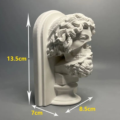 Estatua de Zeus, escultura de yeso de mitología romana de estilo europeo, figura de Dios creativa, adorno, decoración de mesa, regalo