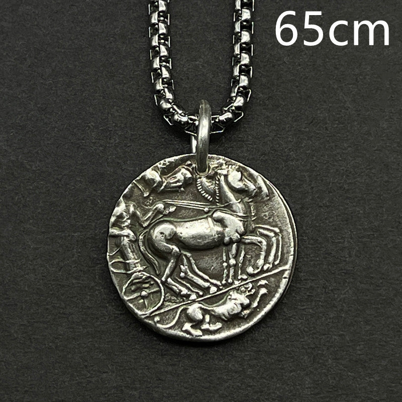 Non Fading Sterling Silver Coin Necklace