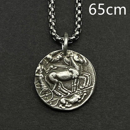 Non Fading Sterling Silver Coin Necklace