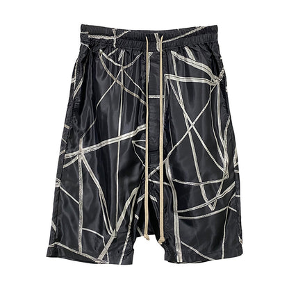 Thin Material Comfortable Abstract Printed Shorts