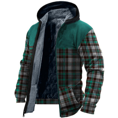 Sudadera con capucha estampada con capucha de invierno para hombre