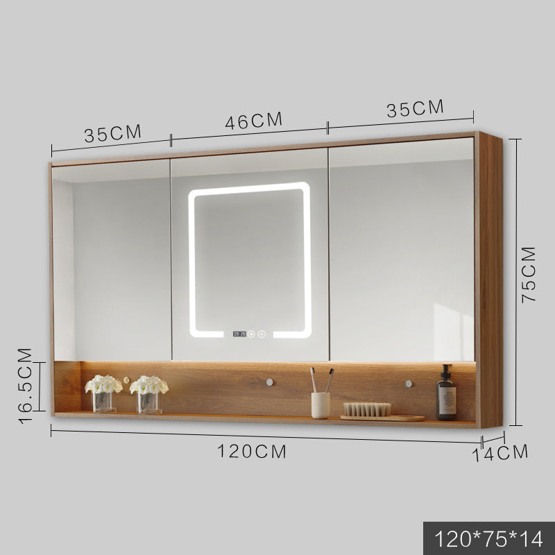 Smart Cabinet With Led Lights Anti-fog Hanging Wall Type Toilet Dressing Bathroom Combination Mirror