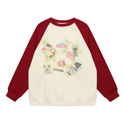 Puppy XINGX Printed Crew Neck Sweatshirt