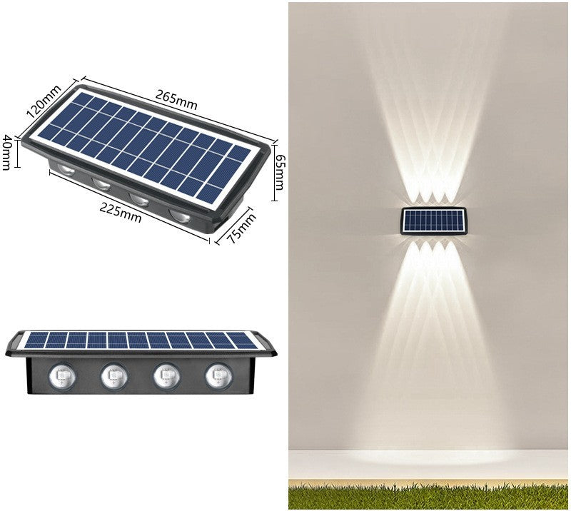 Impermeabilización de luces solares de pared para exteriores