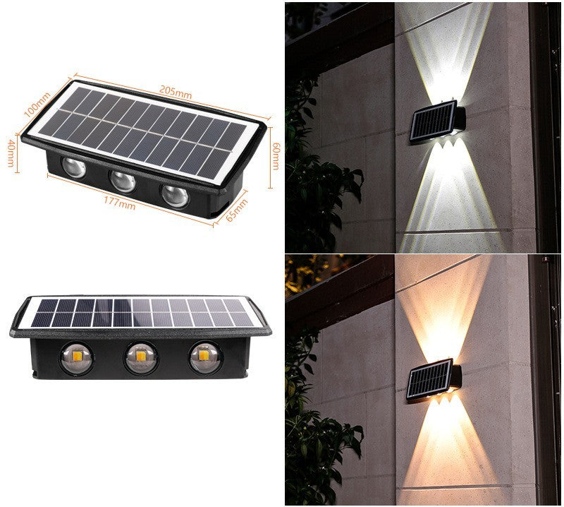 Impermeabilización de luces solares de pared para exteriores