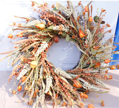 Autumn Harvest Garland Corn Ear Door Decoration