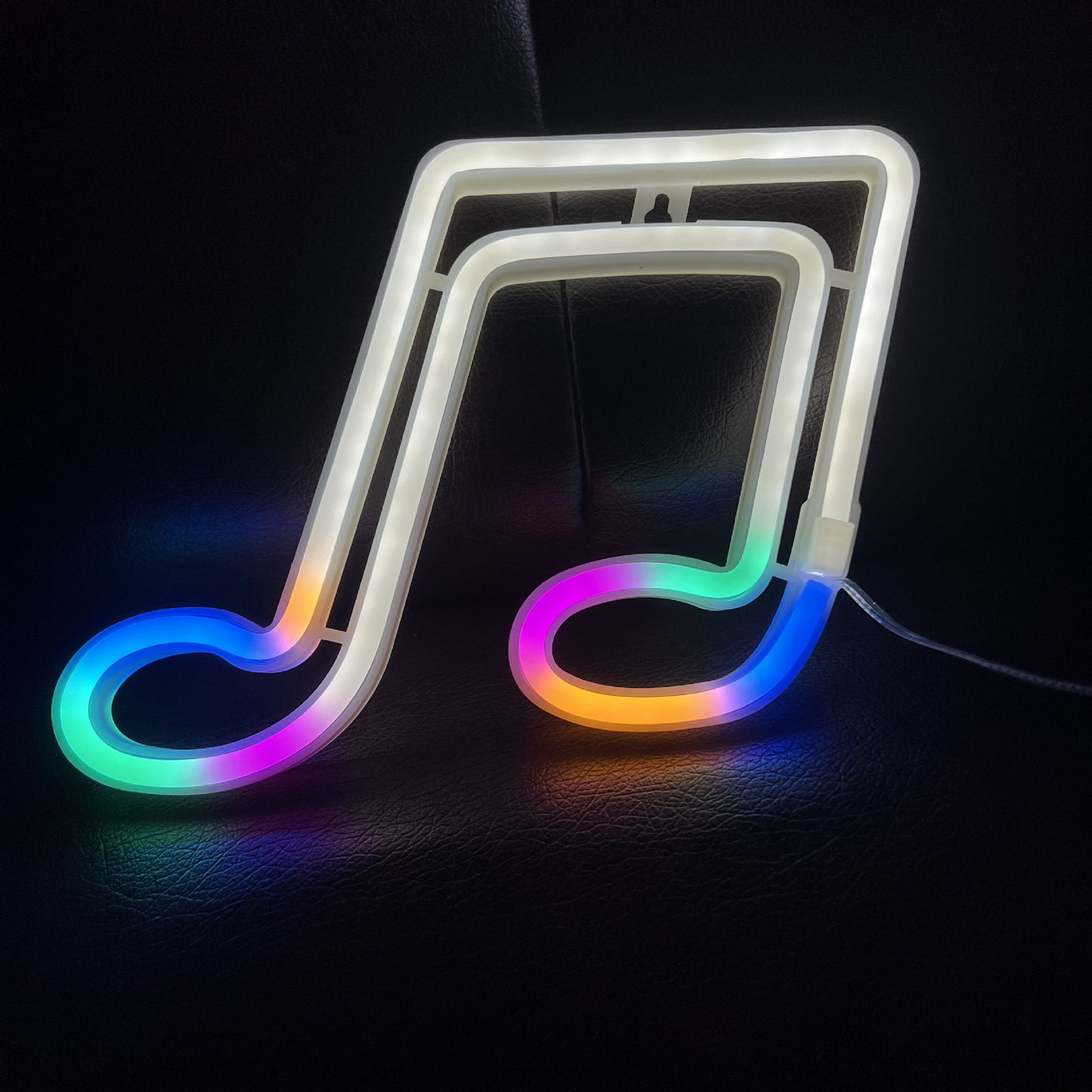 Luces de neón decorativas con notas musicales LED