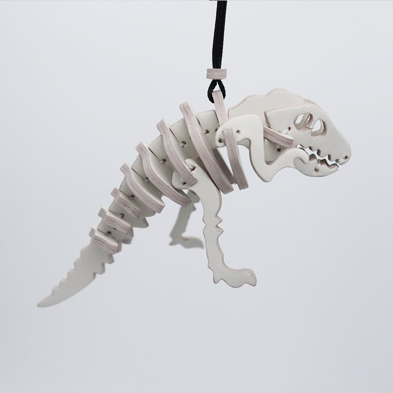 Tyrannosaurus Rex Car Pendant Leather