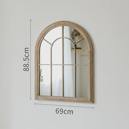 Retro False Window Decoration French Wall Mirror Landing