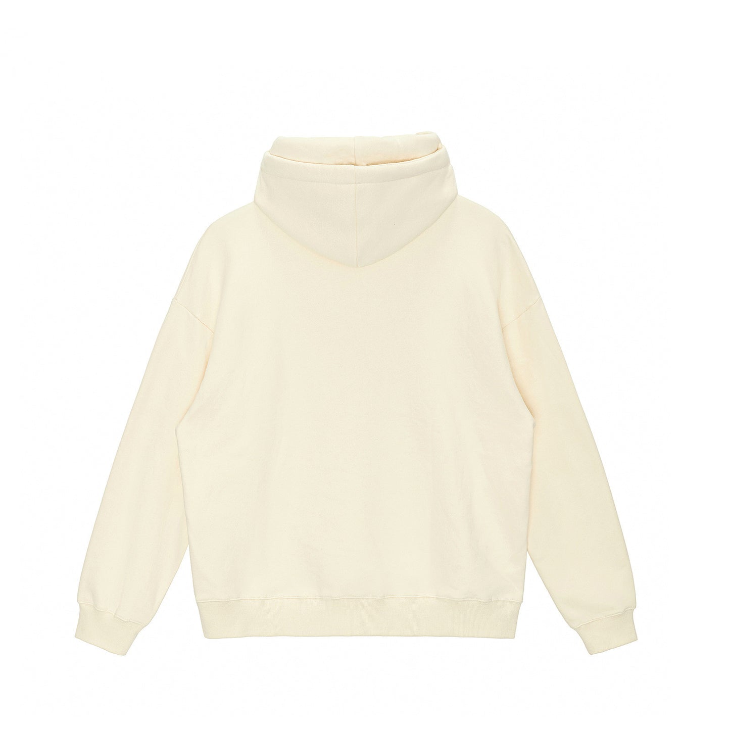 Pull en coton molletonné à capuche imprimé