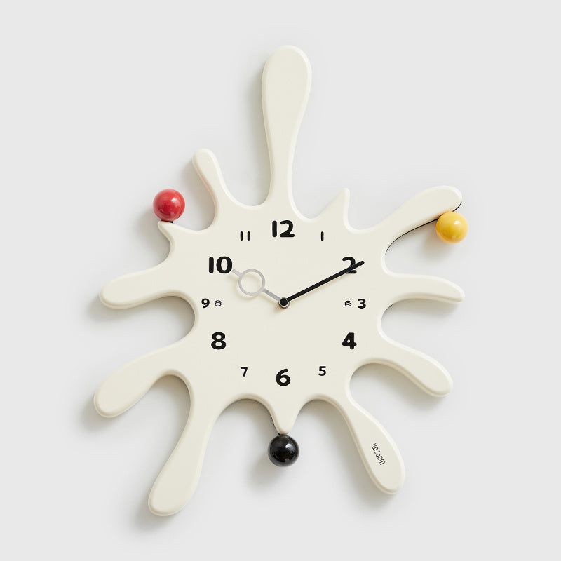 Reloj de pared creativo sin perforaciones de arte simple