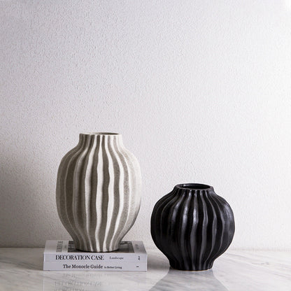 Vase à pétales créatif en céramique minimaliste nordique, décoration