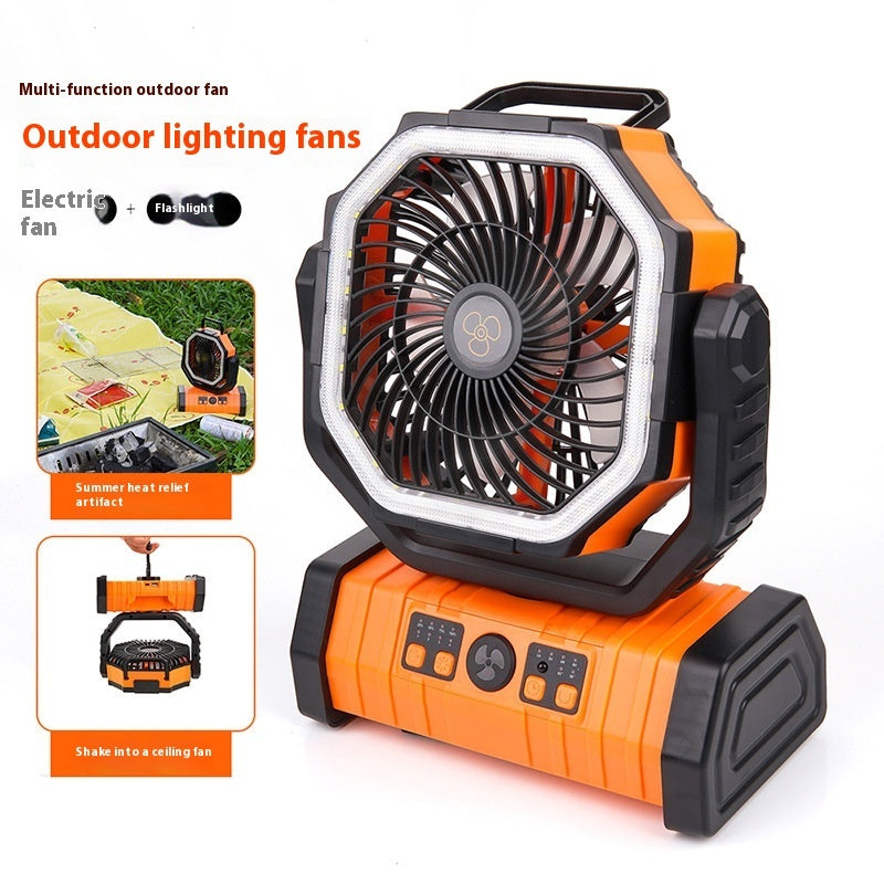 Batterie externe domestique extérieure, ventilateur de Camping à lumière LED