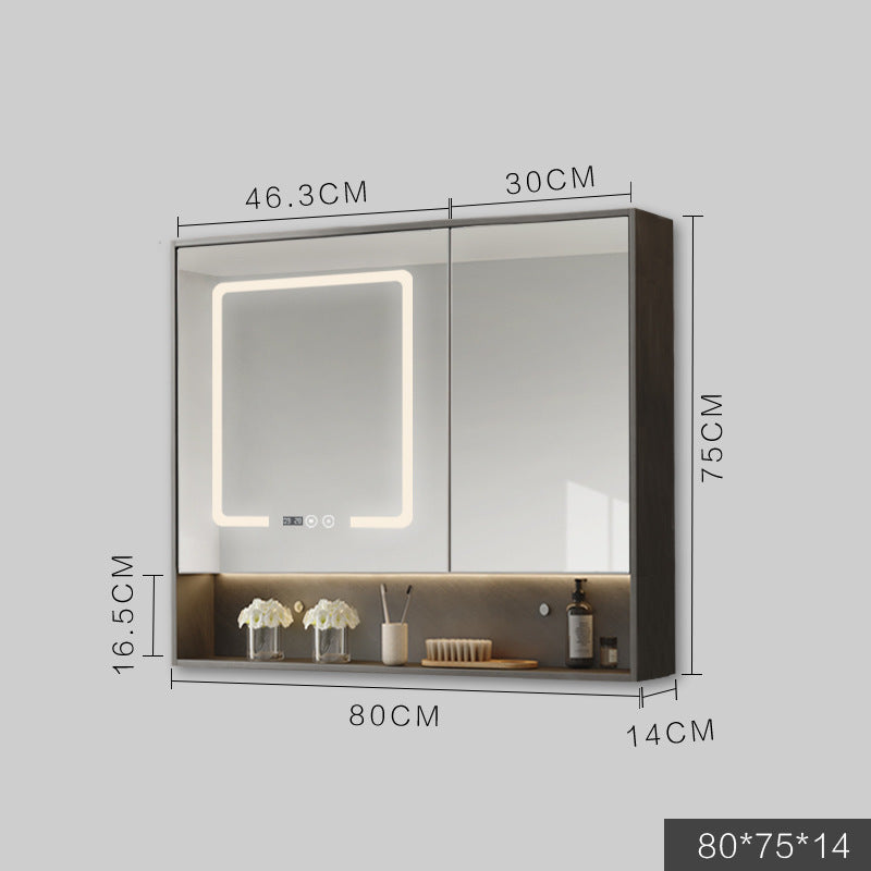 Smart Cabinet With Led Lights Anti-fog Hanging Wall Type Toilet Dressing Bathroom Combination Mirror