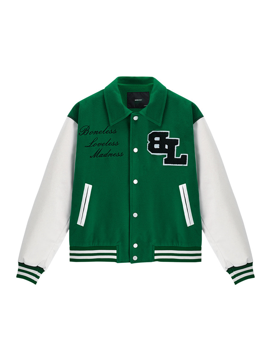 Embroidered Baseball Uniform Men's American High Street Fashion Brand Jacket