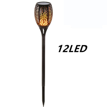 Flamme solaire vacillante lumière LED de jardin Ip65 extérieur solaire Tiki torche lumière projecteurs paysage décoration lampe à LED