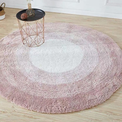 Tapis rond épaissi chambre chevet fille simple et sale