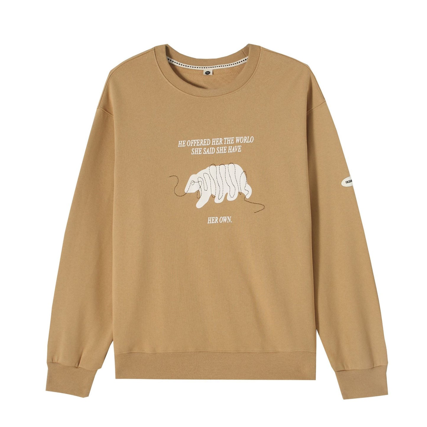 Sweat à capuche pour hommes en coton imprimé ligne ours