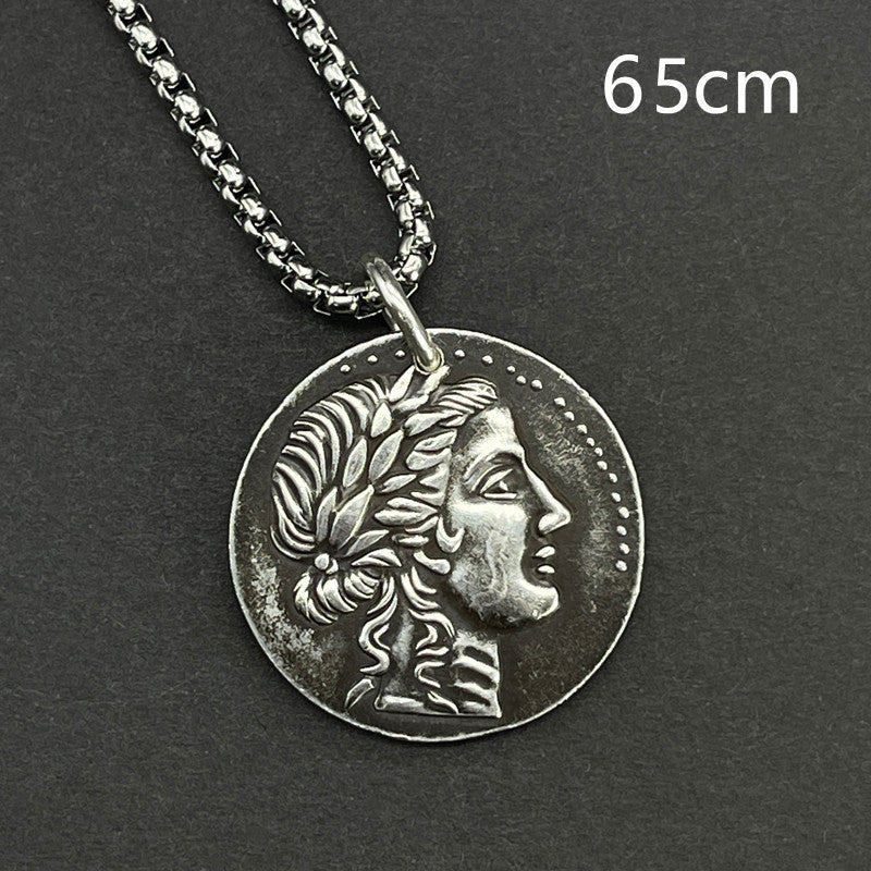 Reproduction de pièces d'argent de bijoux grecs anciens