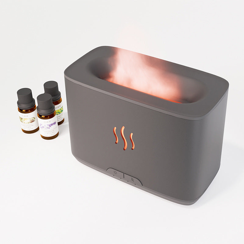 Nuevo Humidificador de aromaterapia con llama, escritorio doméstico de gran capacidad,