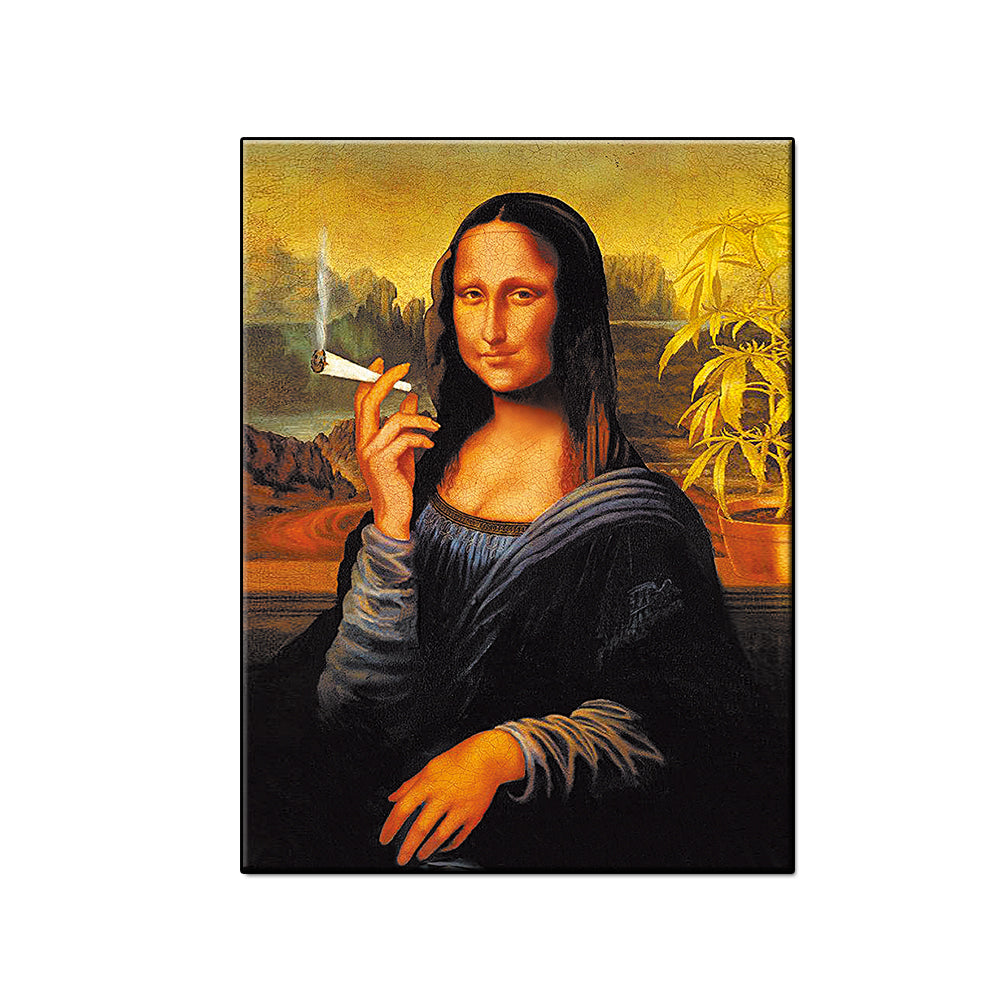 Mona Lisa Pattern Art Canvas Poster