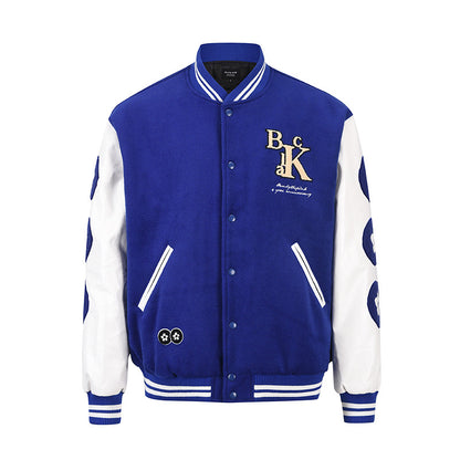 Chaqueta de béisbol holgada para hombre Abrigo High Street