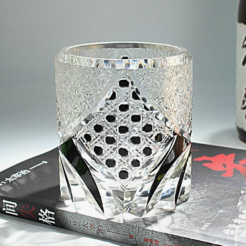 Copa de cristal hecha a mano para whisky, decoración de copa de vino, regalo doméstico, taza de lujo ligera