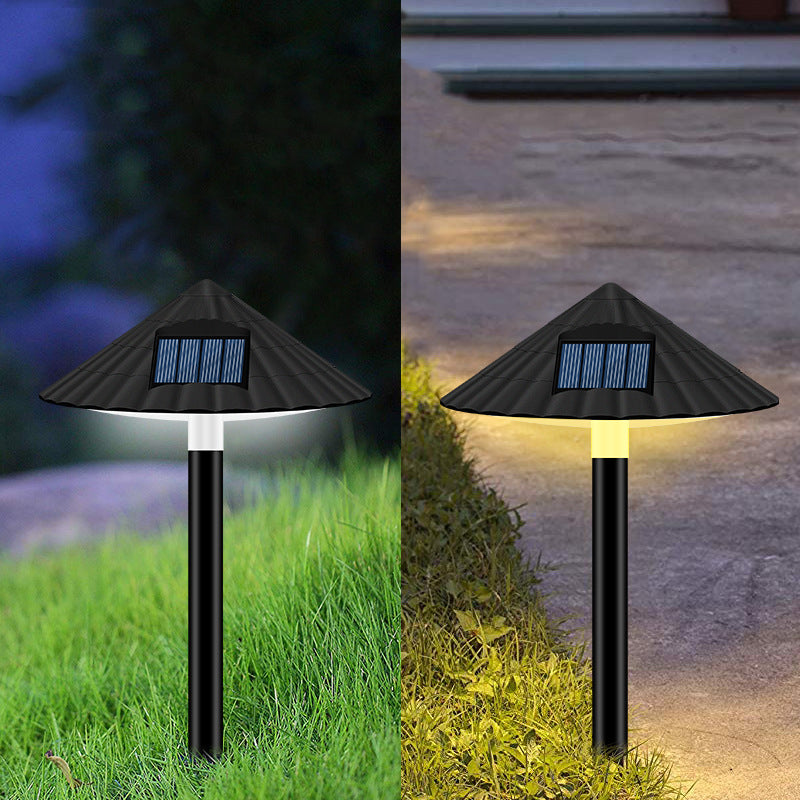 Lumières solaires de parapluie de pelouse, contrôle de prise solaire, lampes de route intelligentes, décoration extérieure de jardin de paysage, lumières de champignons