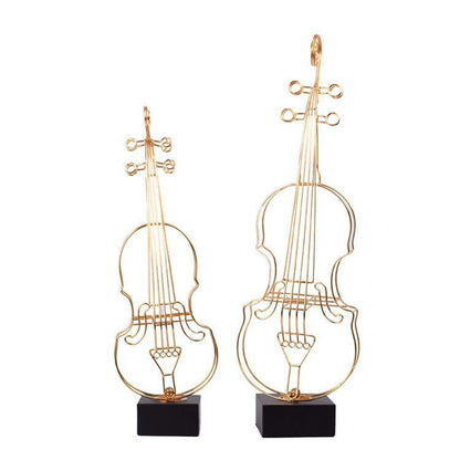 Simple Violin Decoration Modern Style Living Room Accessories