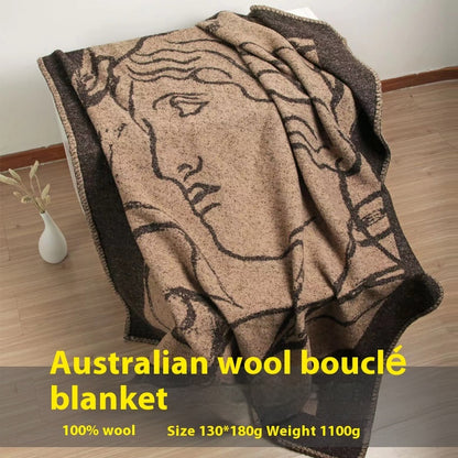 Office Nap Air Conditioning Wool Loop Blanket